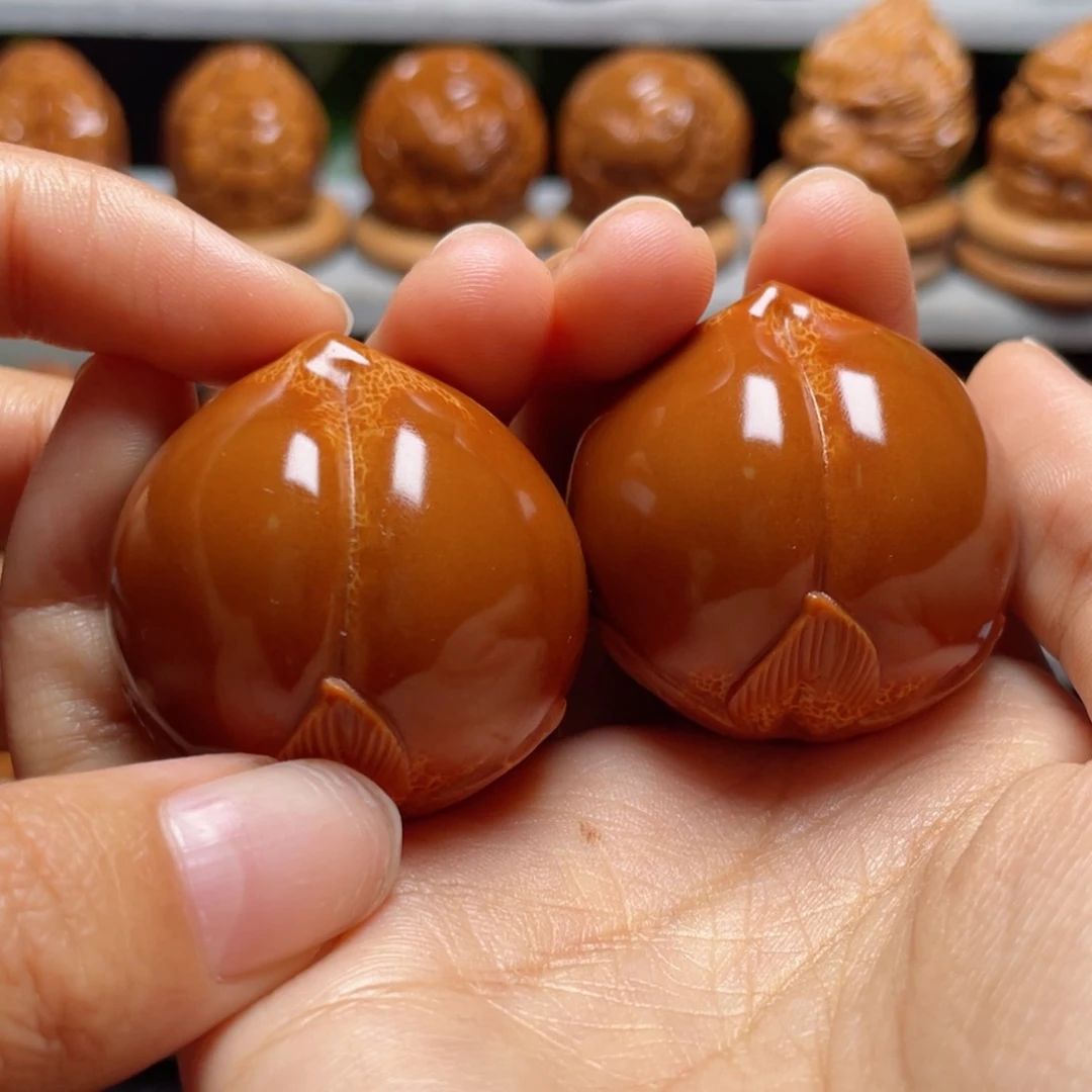 吊坠橄榄核寿桃手球3.7