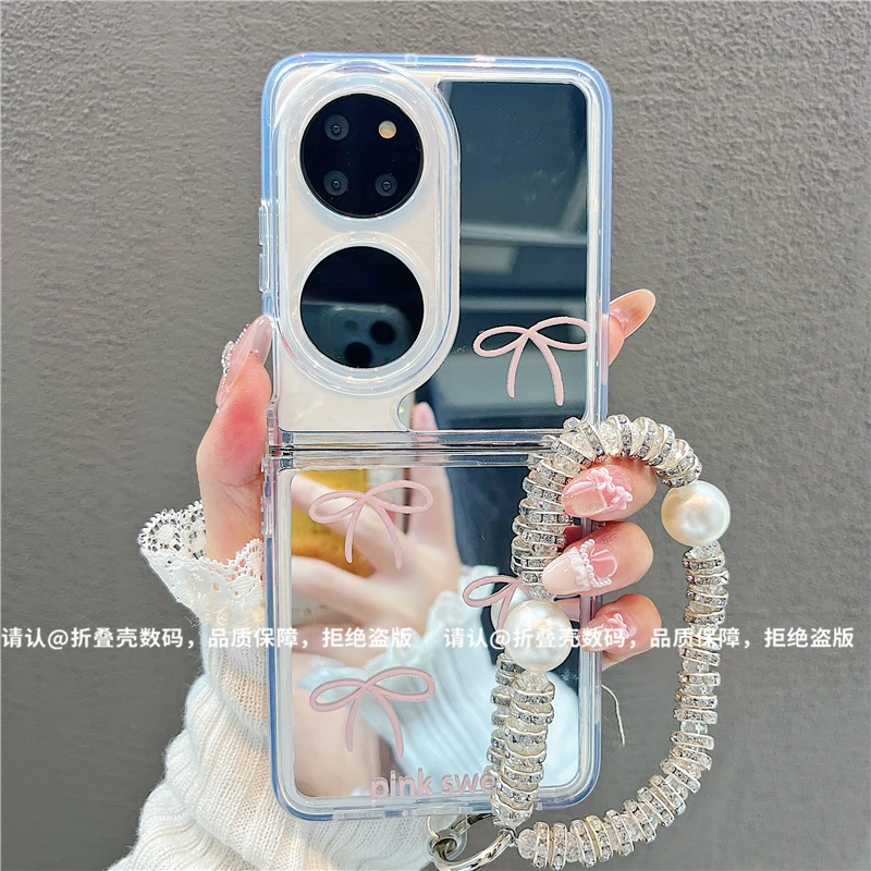 （华为p50pocket系列)折叠镜面适用华为p50pocket手机壳防摔爆款潮