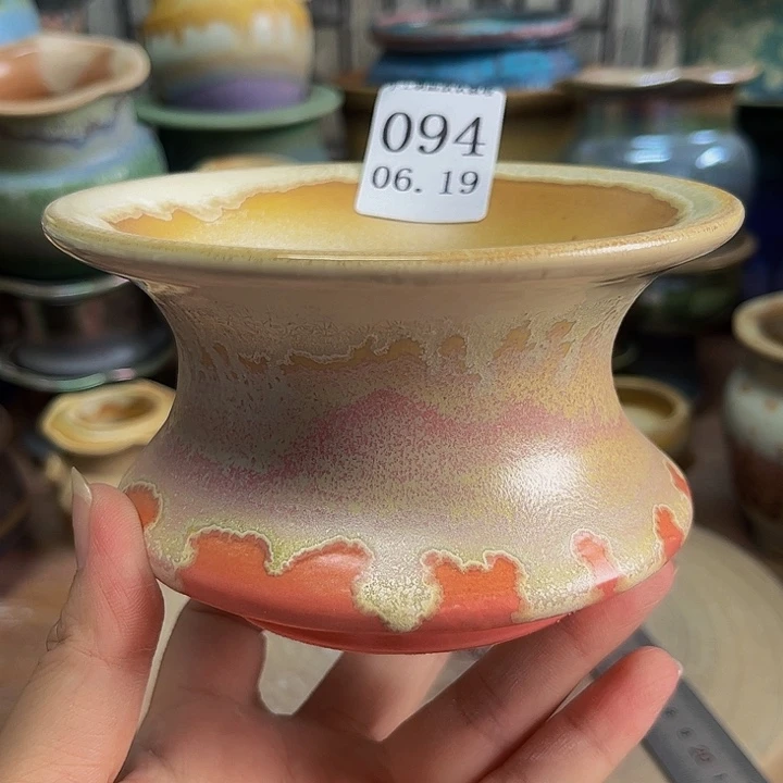 瓷片景德镇陶瓷手工制作口12高8