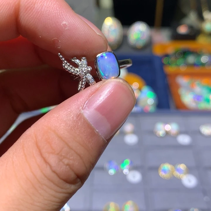 欧泊合金欧泊戒指