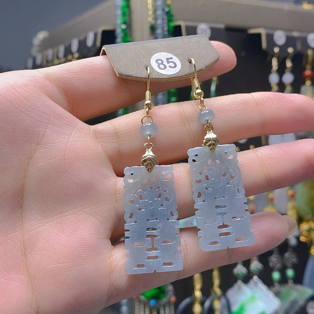 未镶嵌翡翠耳饰翡翠