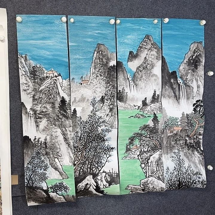 国画国画山水作品