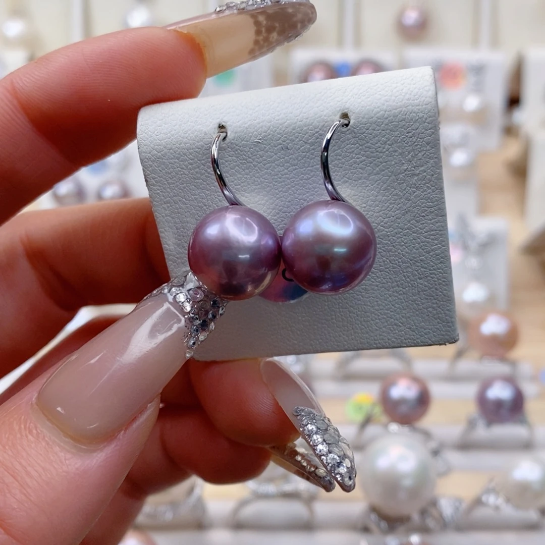 淡水珍珠耳饰合金