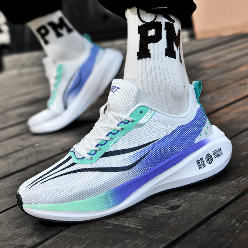 赤兔飞电3C专业跑步鞋男冬季中大童超轻减震碳板竞速学生运动鞋