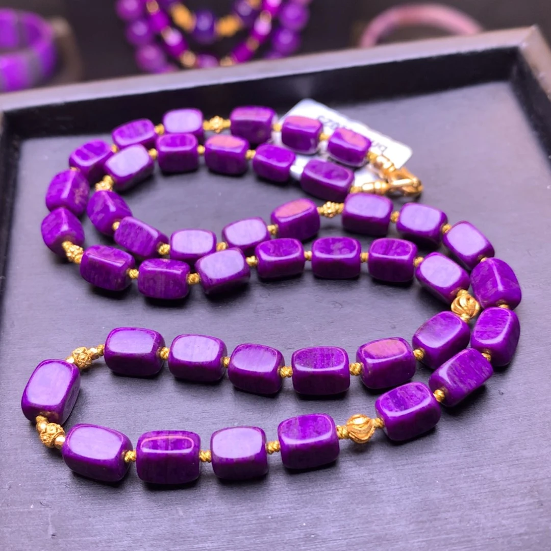 苏纪石（舒俱来）18K金镶嵌项链