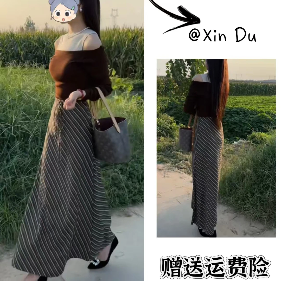 2025秋季新款时尚显瘦气质女士网红洋气两件套百搭款D22677
