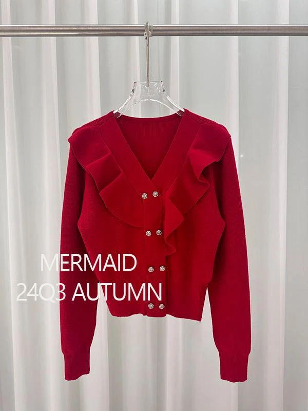 秋套头款长袖厚款薄款毛针织衫娃娃领时髦小姨风E32186822