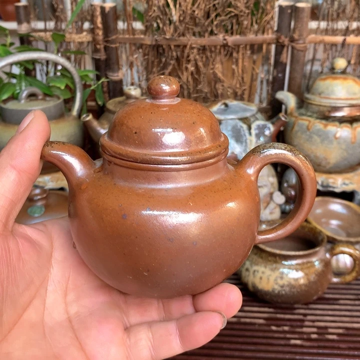 紫砂茶壶纯自然高温裸柴烧