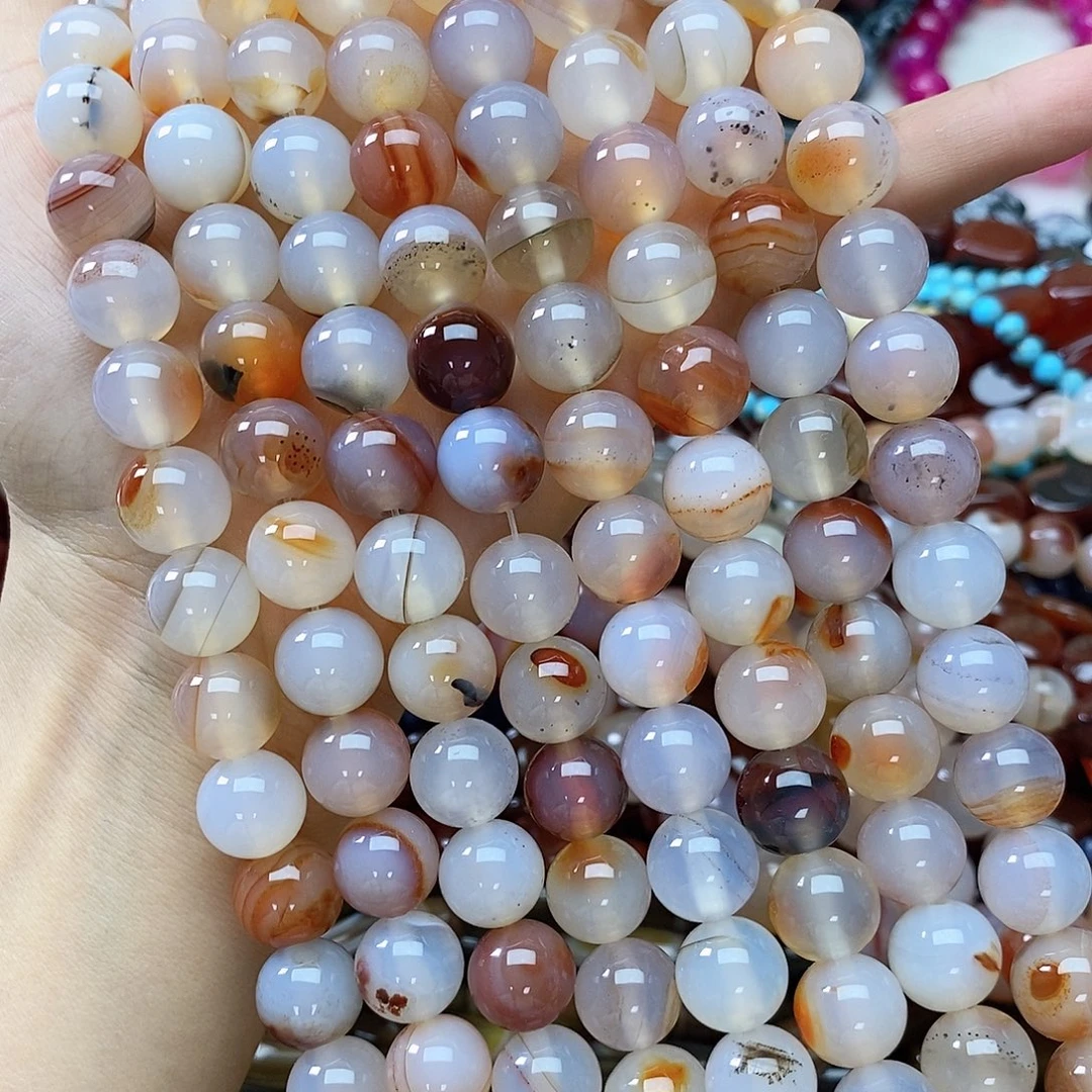 玛瑙/玉髓未镶嵌珠宝半成品卡十二玛瑙一条