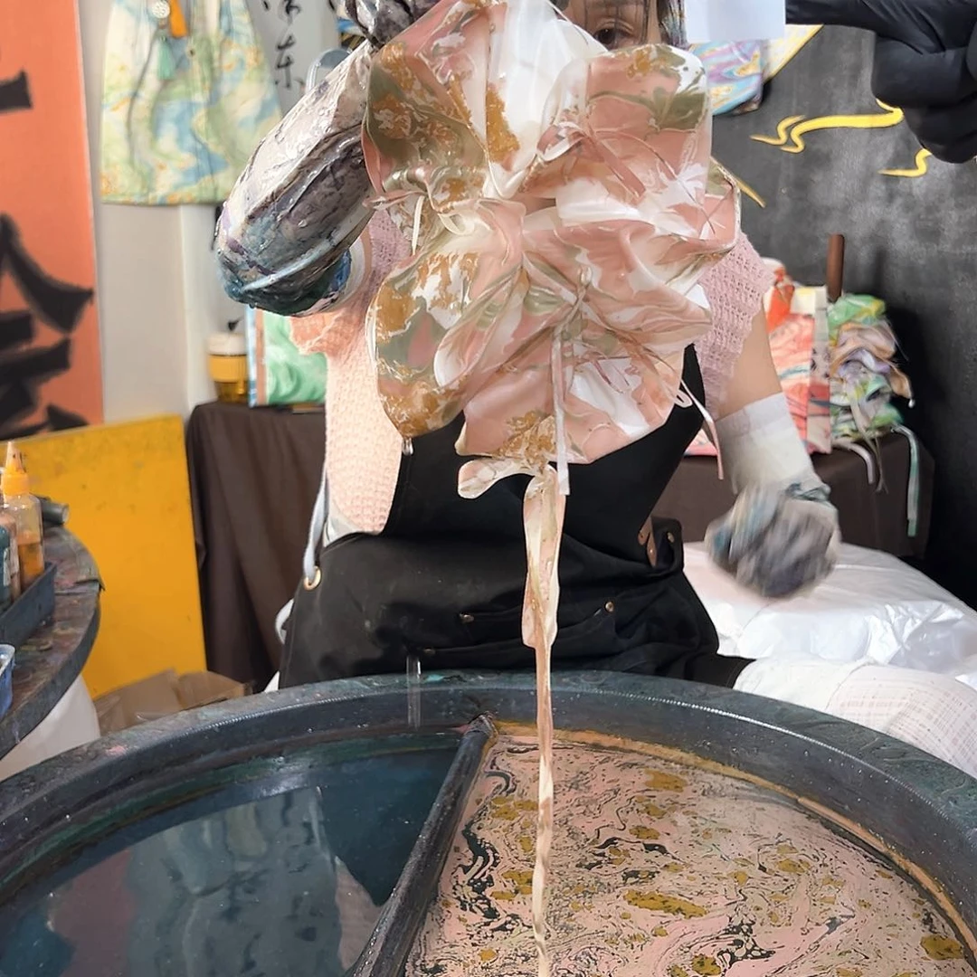 035水母发圈粉绿金