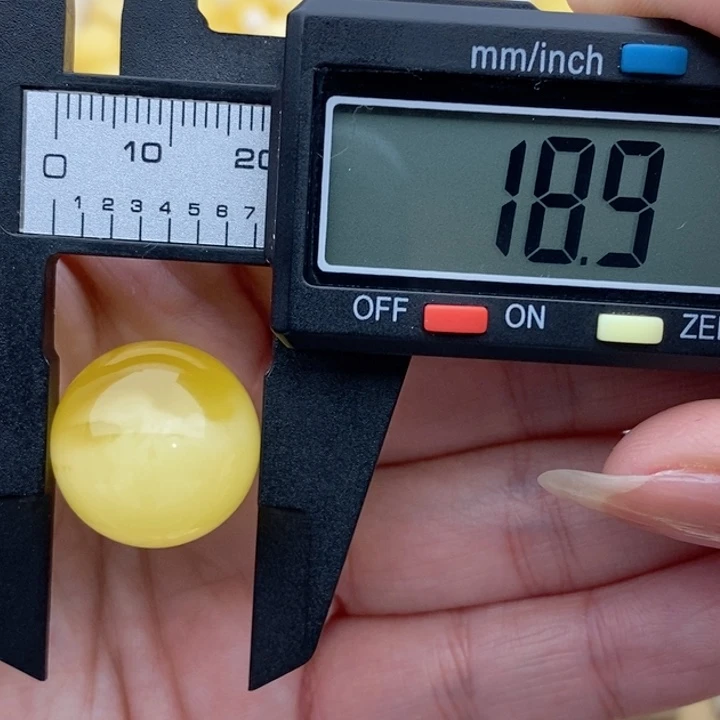 未镶嵌琥珀裸石蜜蜡圆珠
