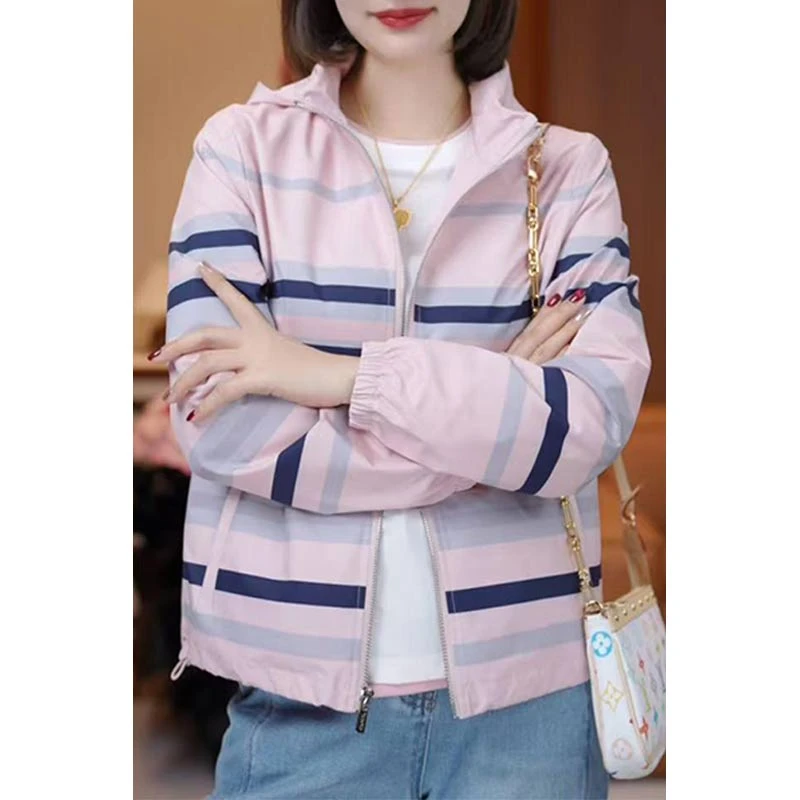 2025年春秋季新款韩版撞色设计感外套女小个子休闲百搭洋气上衣潮