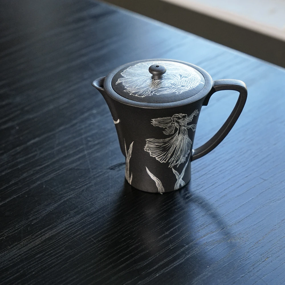 树见造物×三廖堂丨《洄游110ccc》紫砂壶  sltzc394