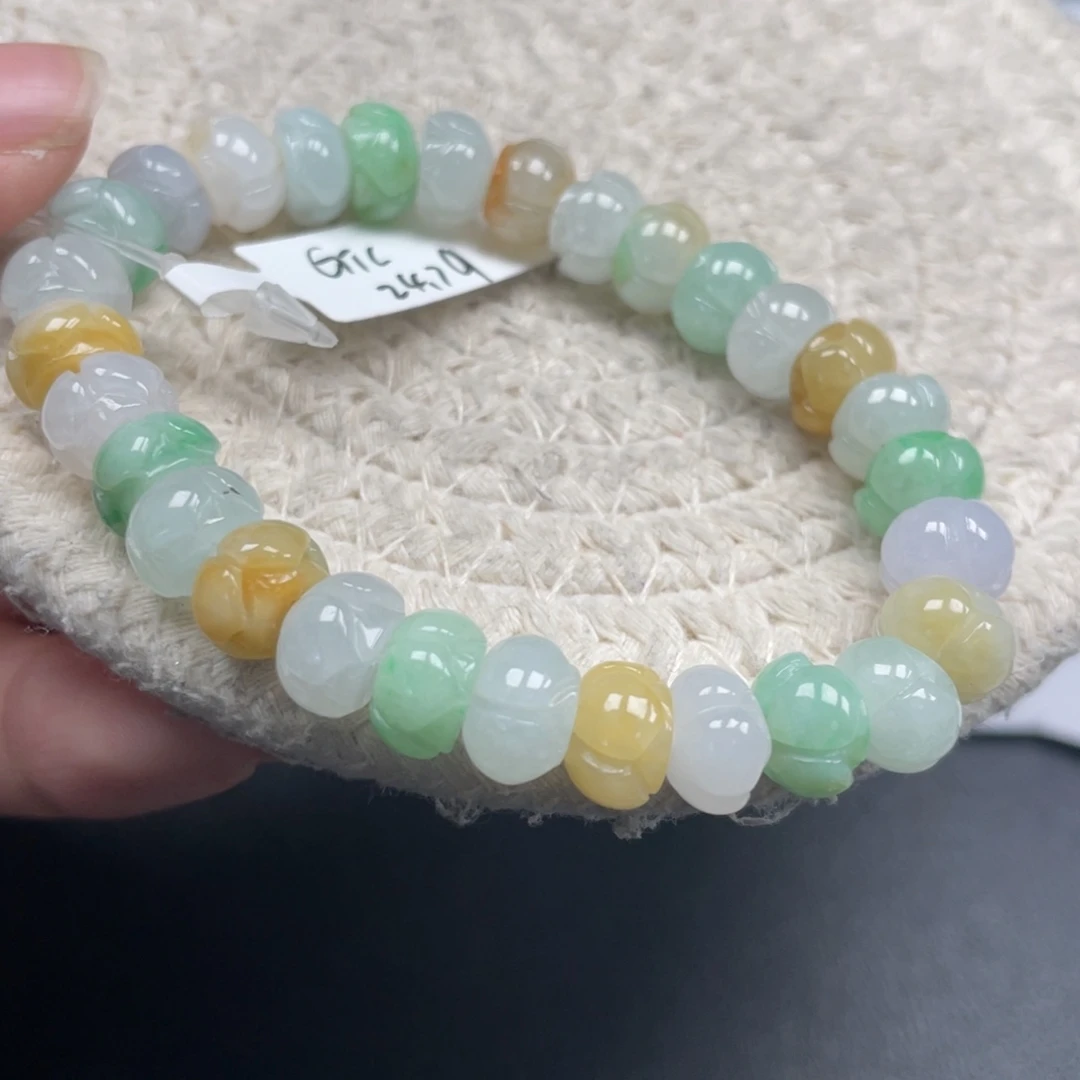 翡翠未镶嵌手链天然A货缅甸翡翠9