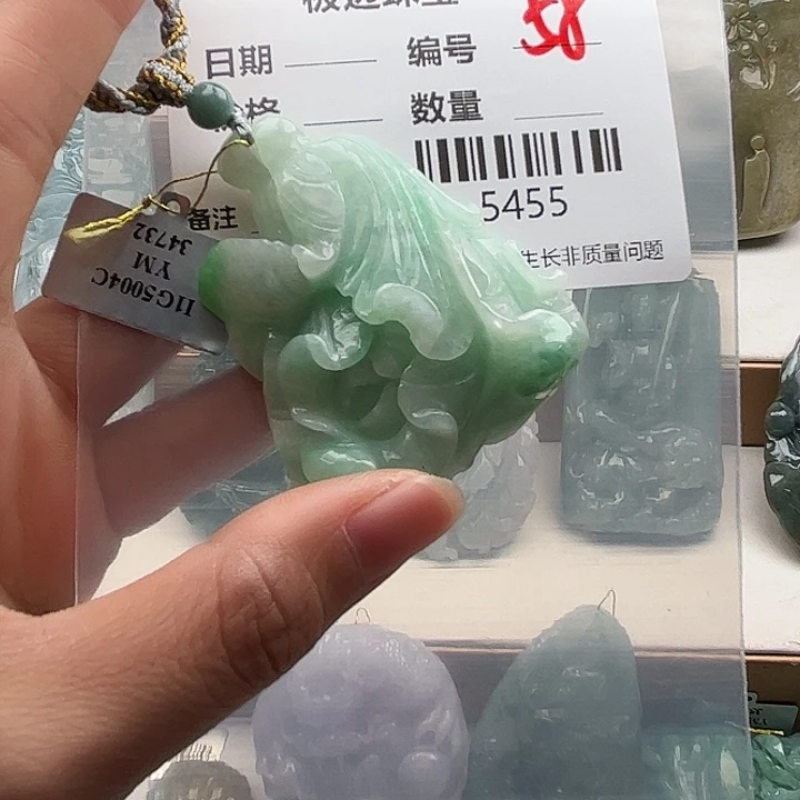 翡翠未镶嵌颈饰挂件