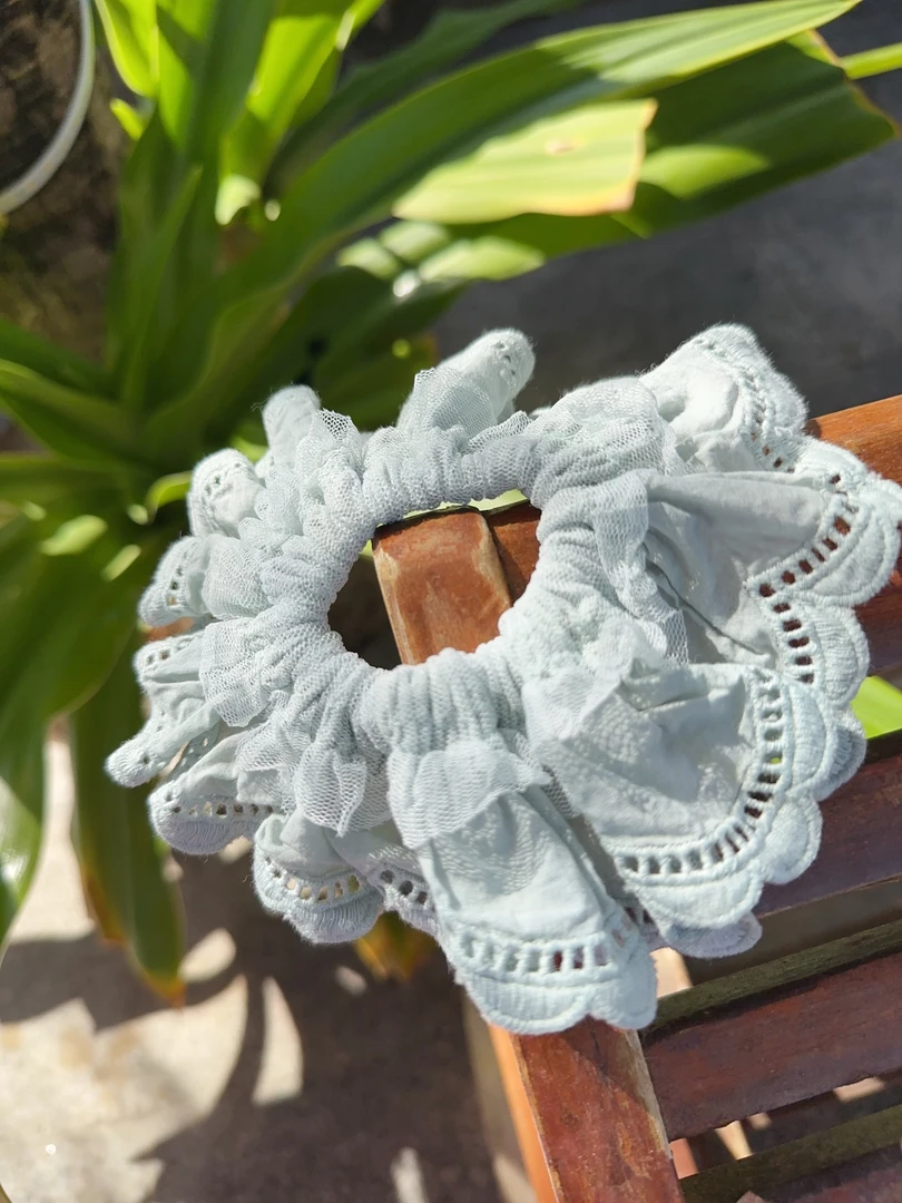 设计款薄荷色发圈T68