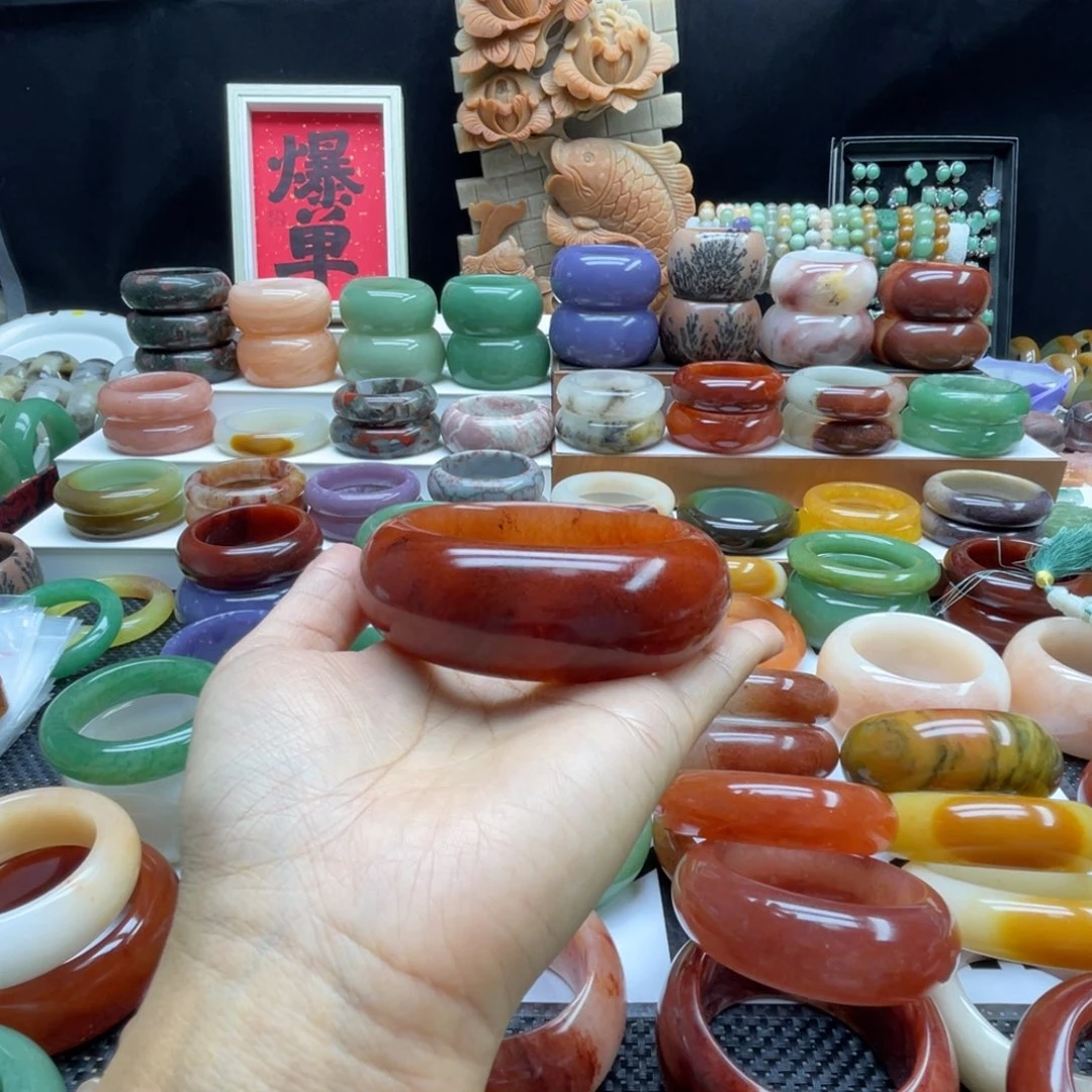 银***光石英岩玉未镶嵌手镯