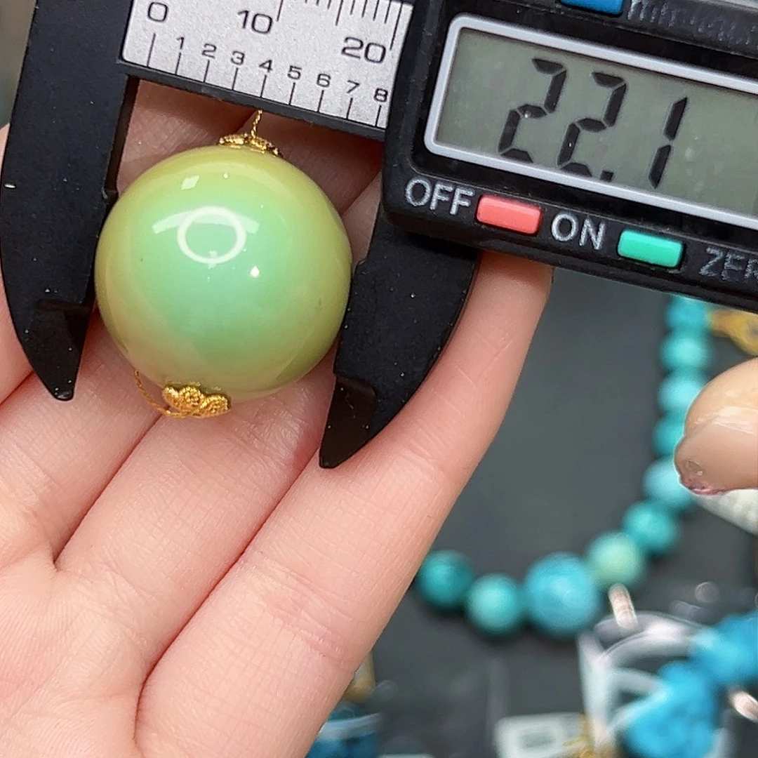 绿松石珠宝奇石18K金镶嵌