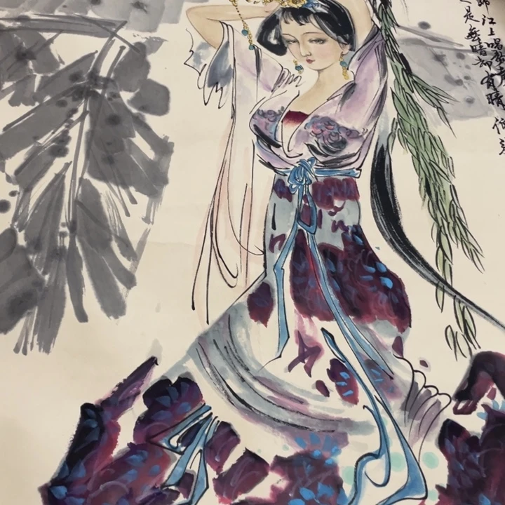 竖款国画作品欣赏