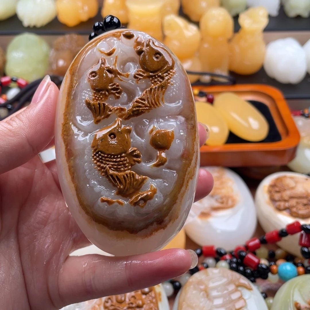 壹***湾石材天然古青石手把件