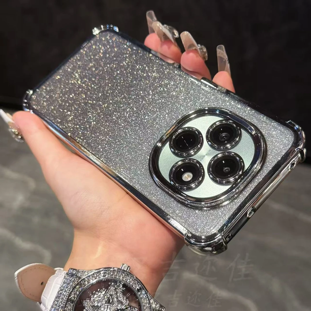 适用于oppoa6pro四角防摔闪粉手机壳a5pro电镀高级简约全包保护壳