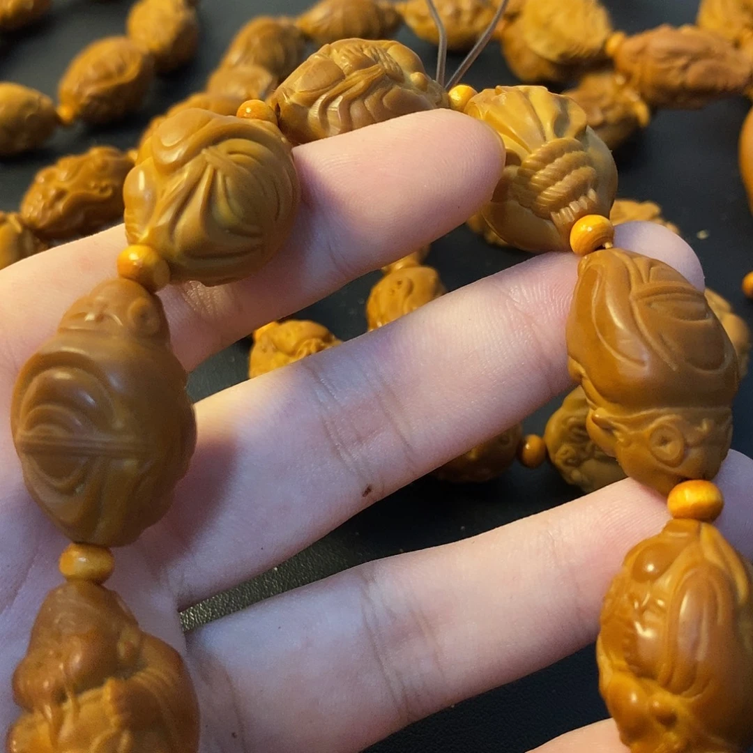 手串/手链橄榄核微瑕元甲财神