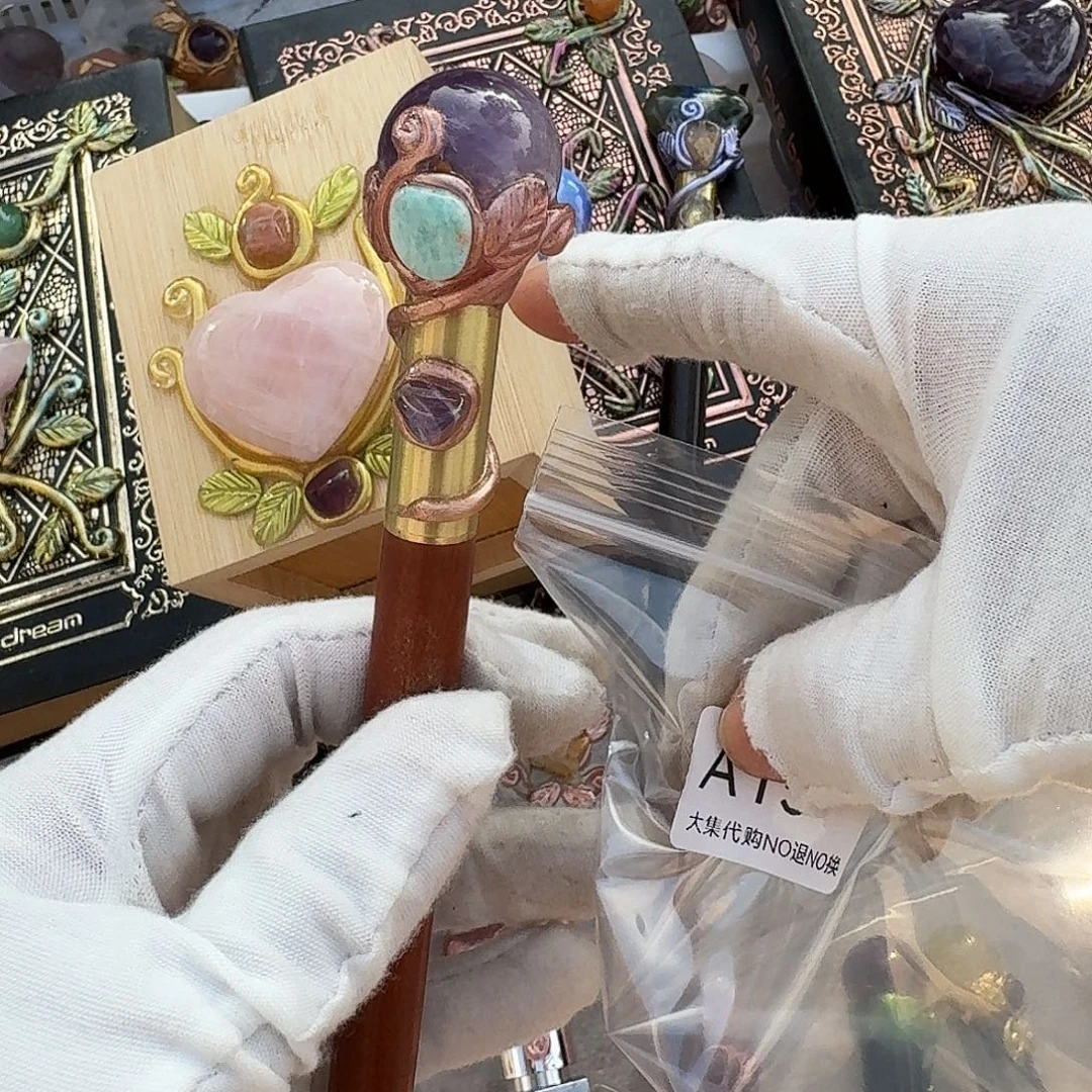 老***）手链未镶嵌黄晶紫水晶