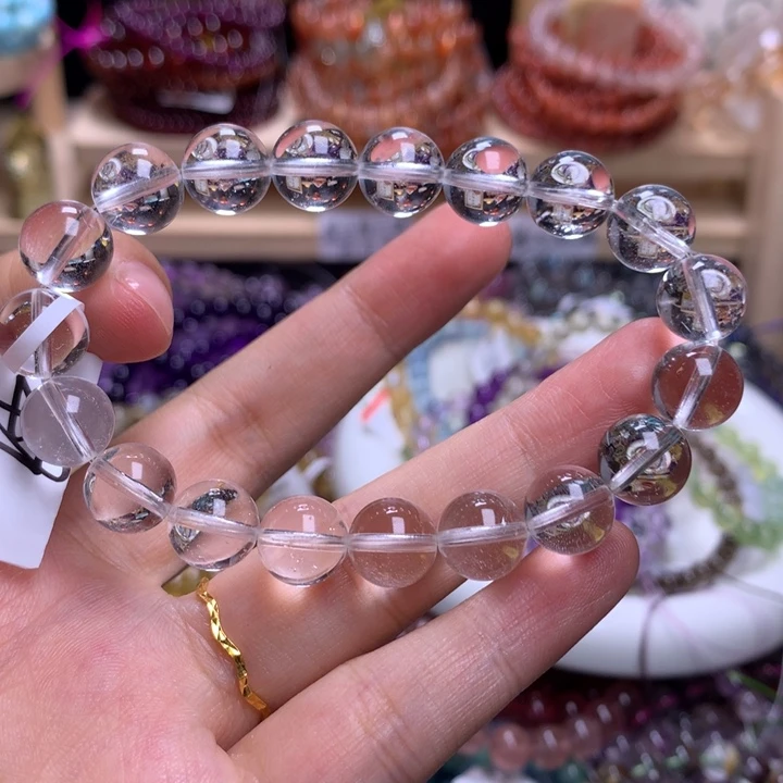 水晶手链未镶嵌10➕白水微棉