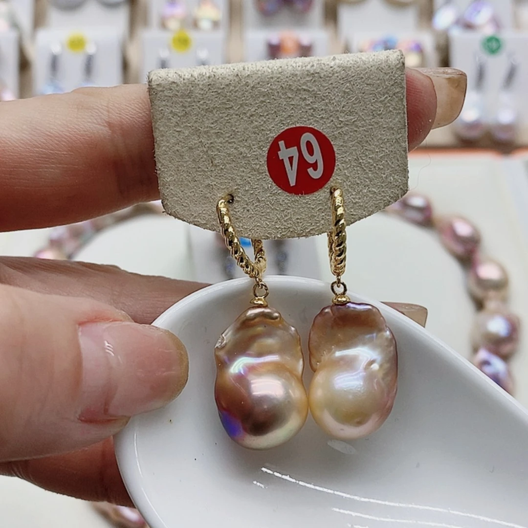 【闪购商品】淡水珍珠耳饰银S925镶嵌