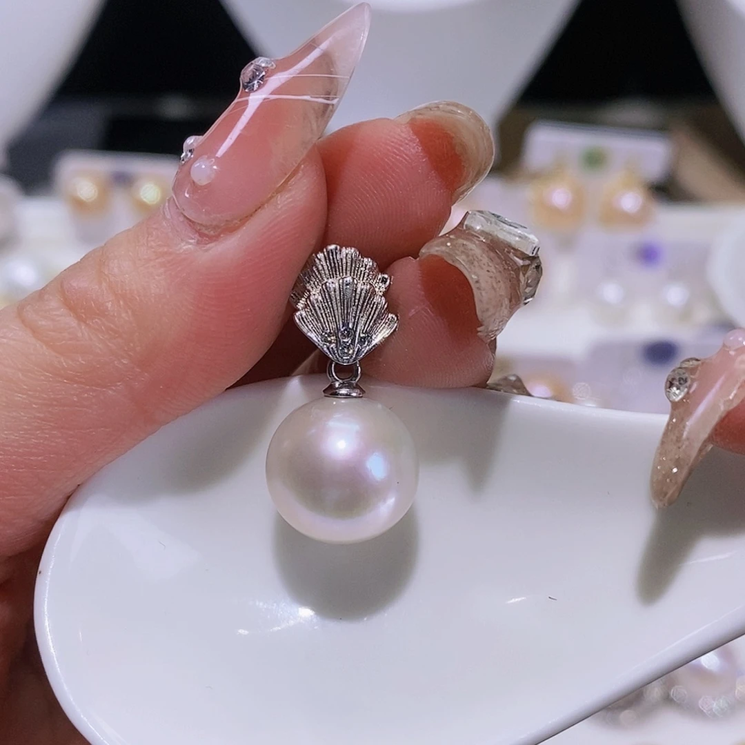 淡水珍珠颈饰银S925镶嵌雨****3