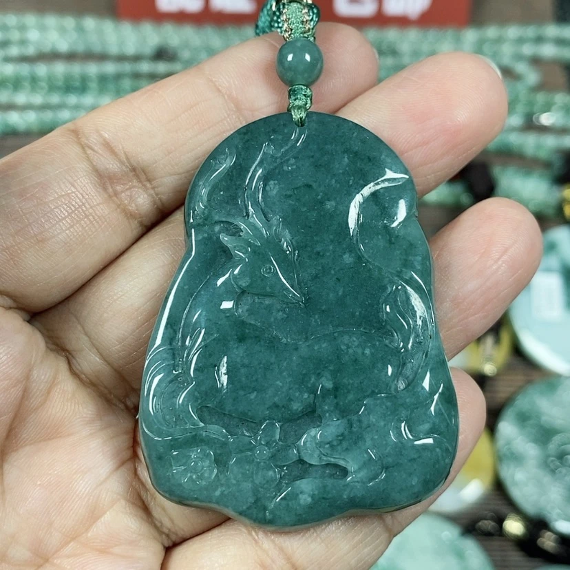【闪购商品】翡翠颈饰未镶嵌玉吊坠翡翠玉随性一路有你一路相伴大款