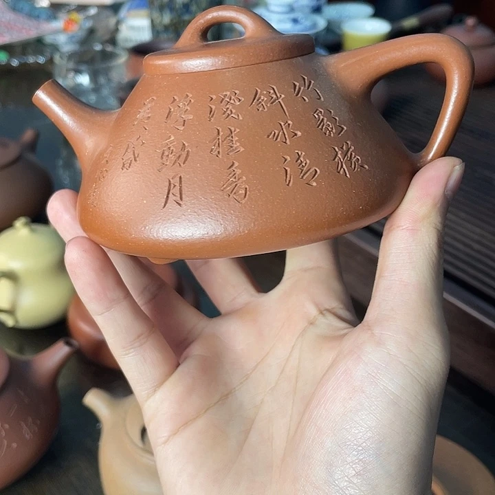 紫砂茶壶宜兴原矿紫砂作品