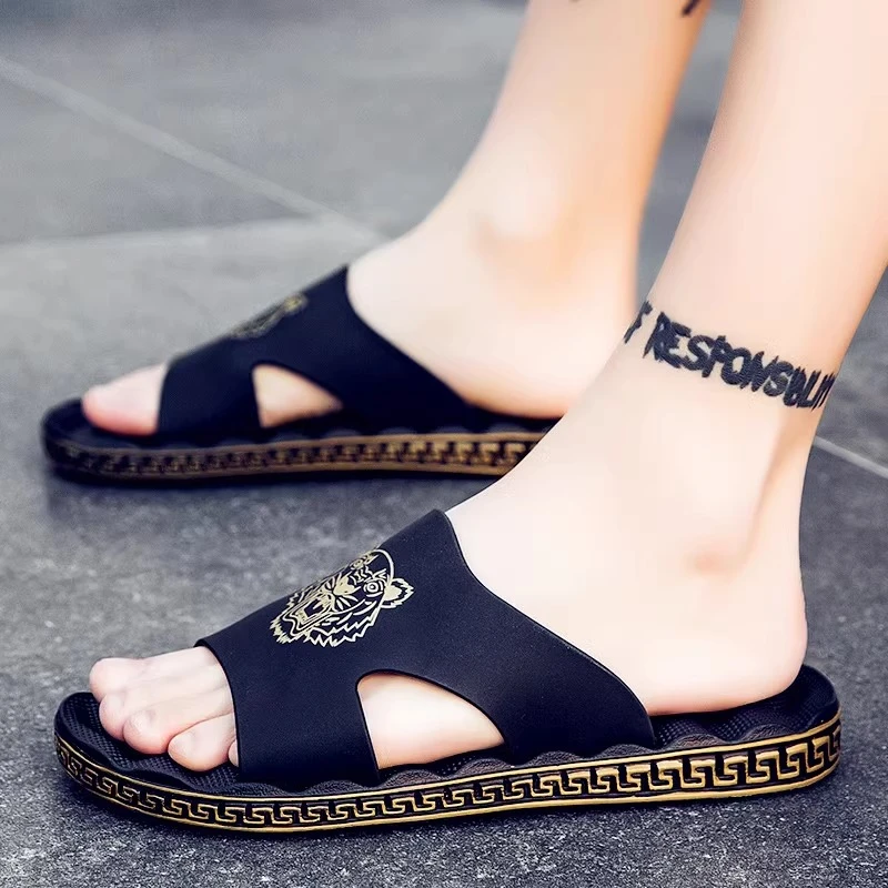 一字拖男夏季欧洲站越南防滑凉拖男士软底防滑居家外穿拖鞋男潮拖