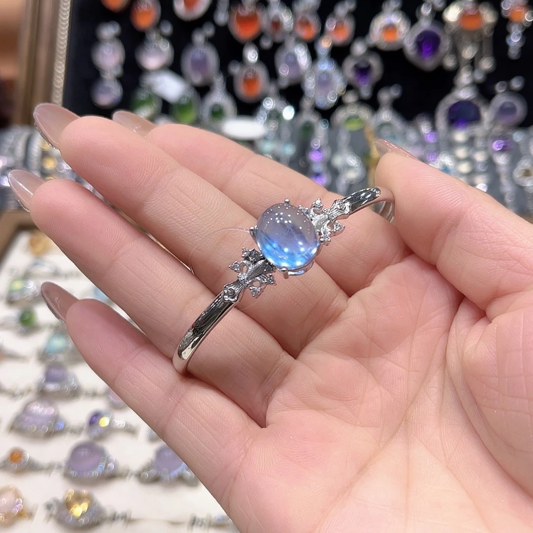 蜜***蜜岫玉银S925镶嵌吊坠