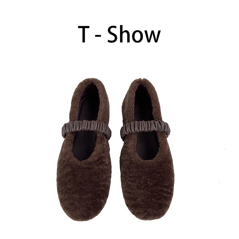 T-Show [冬日恋情]秋冬百搭休闲风时尚复古玛丽珍女鞋