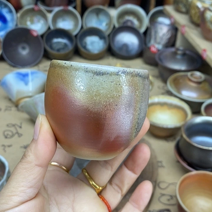 杯子陶全手工纯柴烧裸烧茶器