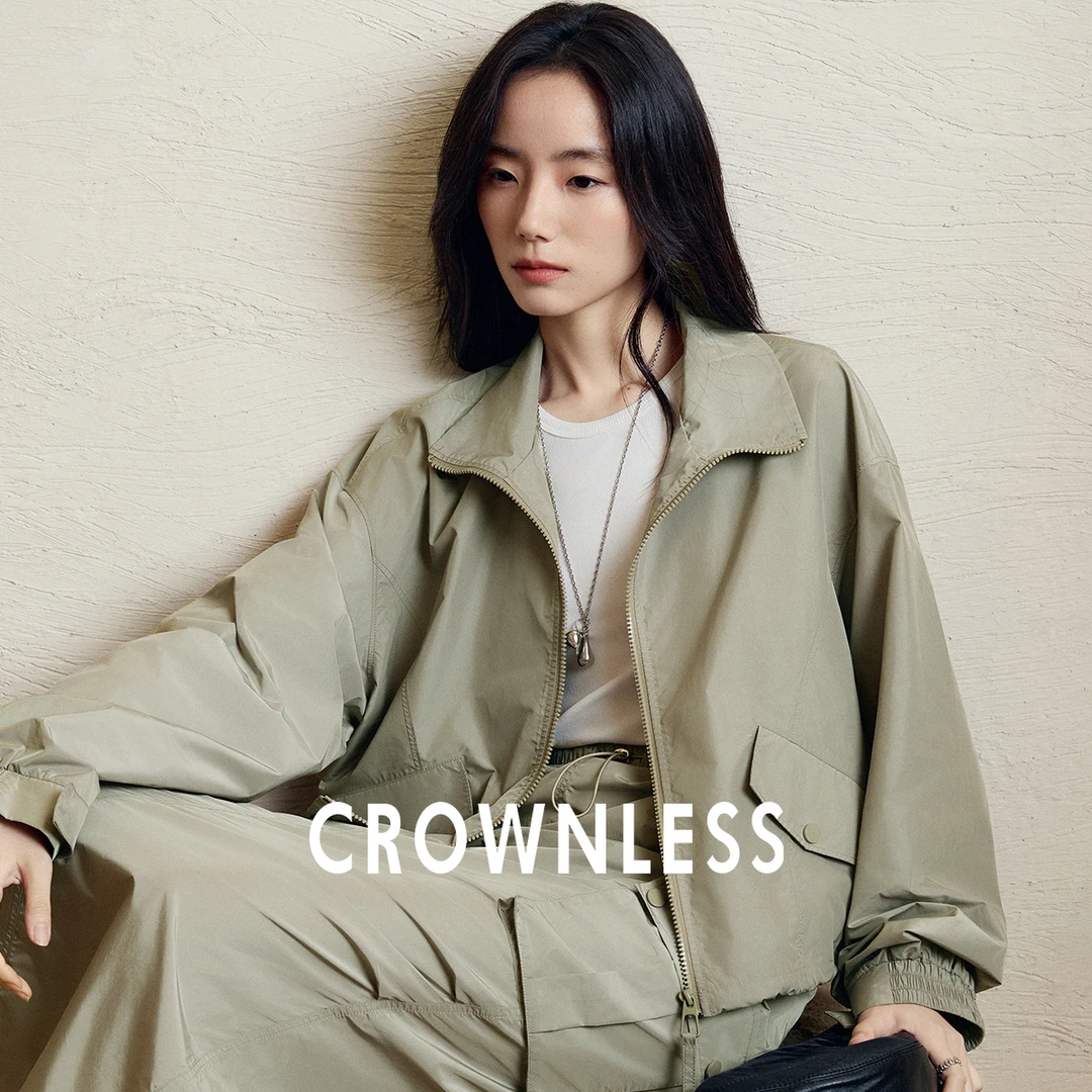 [CROWNLESS]  未冕工装风两穿廓形哈灵顿夹克/工装半裙C1CF125011