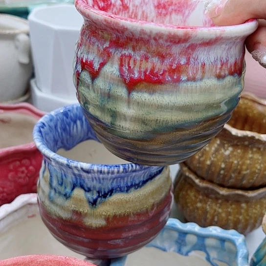 多肉绿植陶瓷花盆9.9包邮，有空