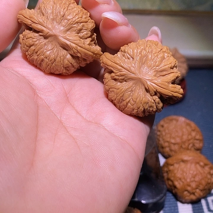 文玩核桃把件41金算盘