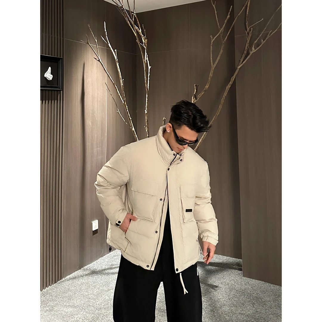 【Mark马克】立领90白鸭绒保暖休闲美式工装多口袋男士外套28829