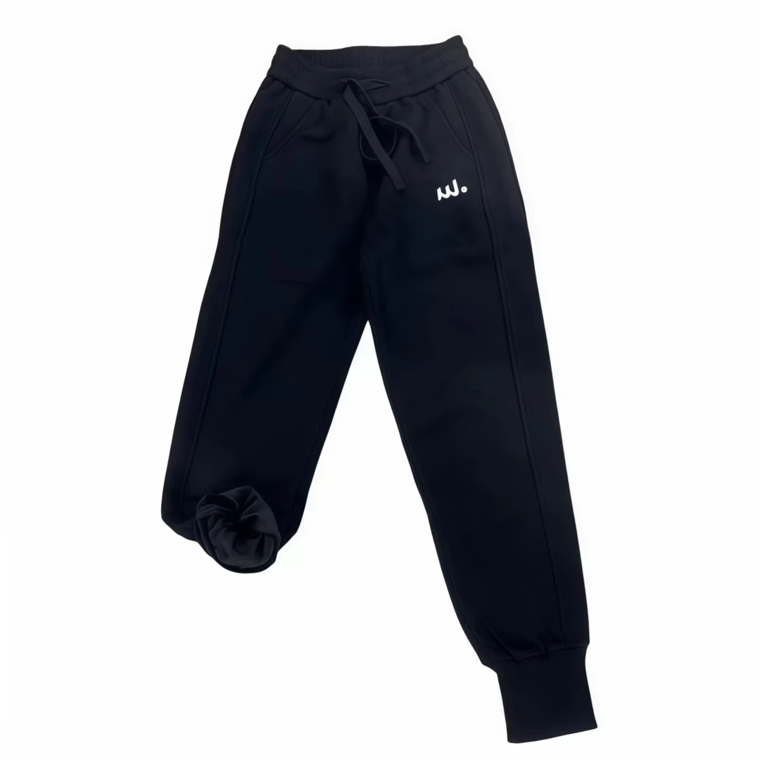 加绒加厚保暖秋冬女九分休闲裤宽松女款哈伦裤冬季高腰显瘦女裤子