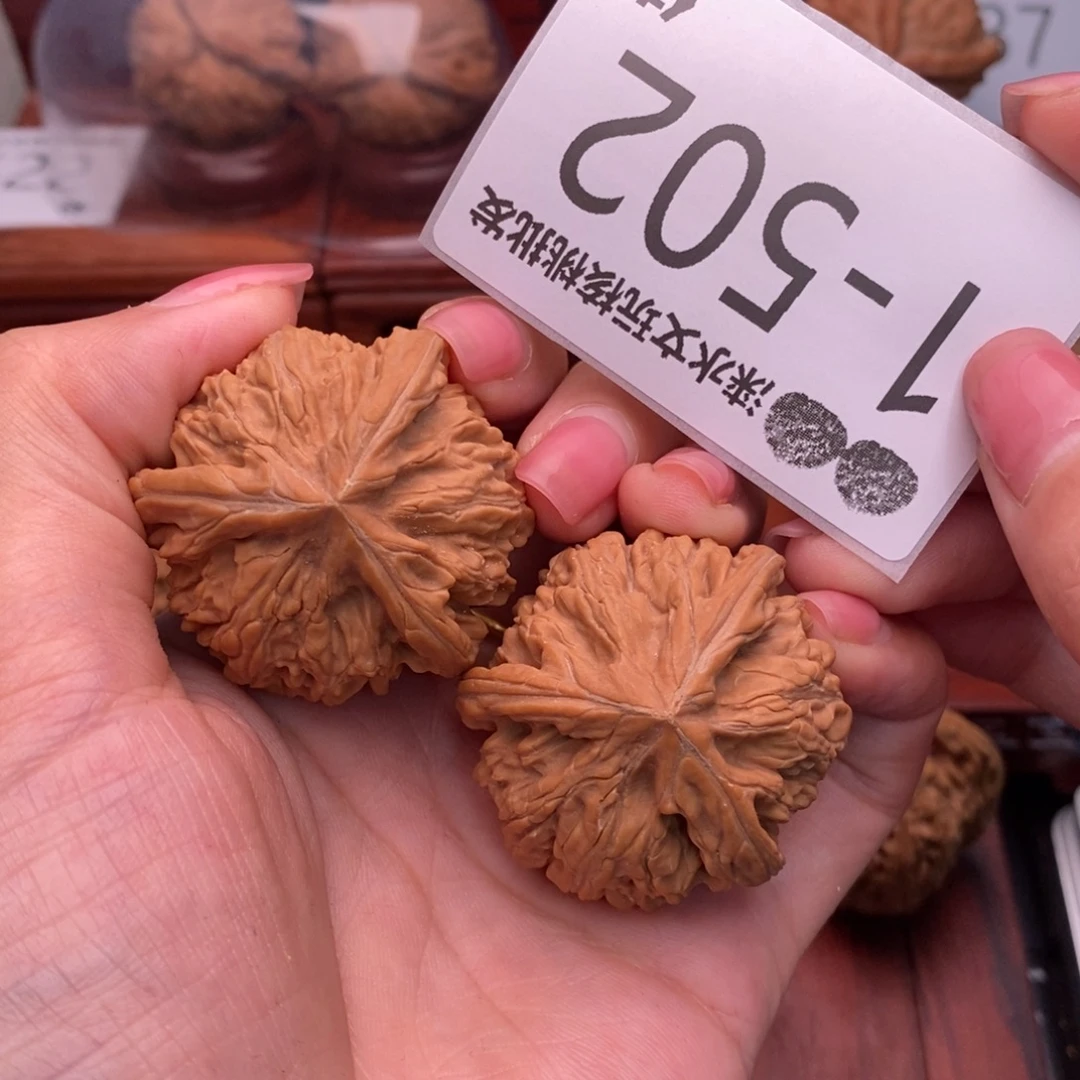 三***崗把件文玩核桃41文山奔