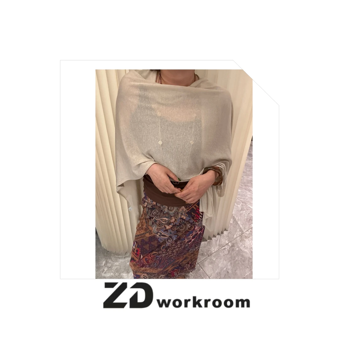 【Z.D/WORKROOM】法式慵懒松弛中长款亚麻针织开衫 百搭时尚