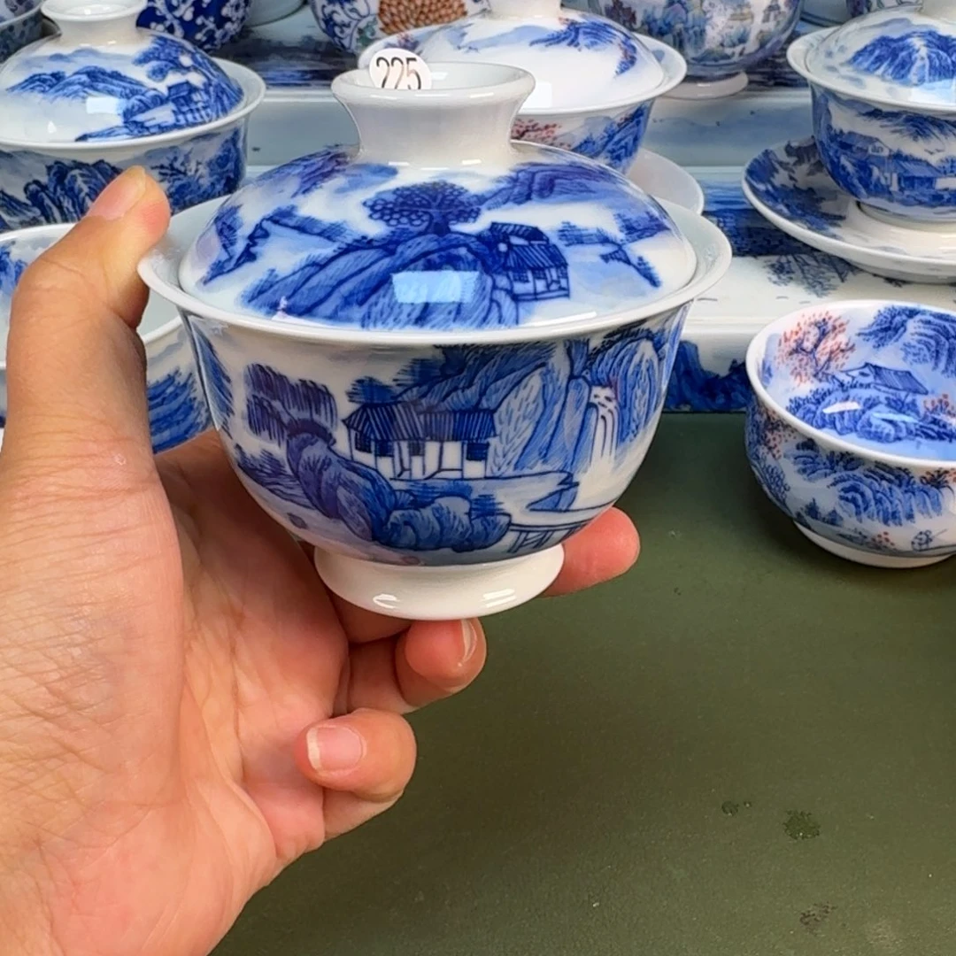 景德镇纯手绘茶具圆圆225