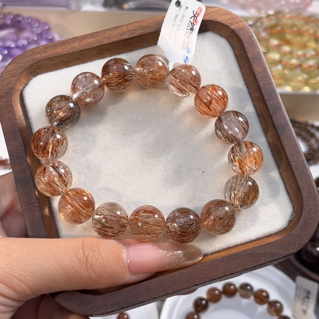 未镶嵌手串水晶黑金超七13+