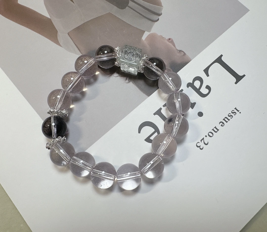 合金琉璃手链 手工琉璃串珠手链小众不撞款