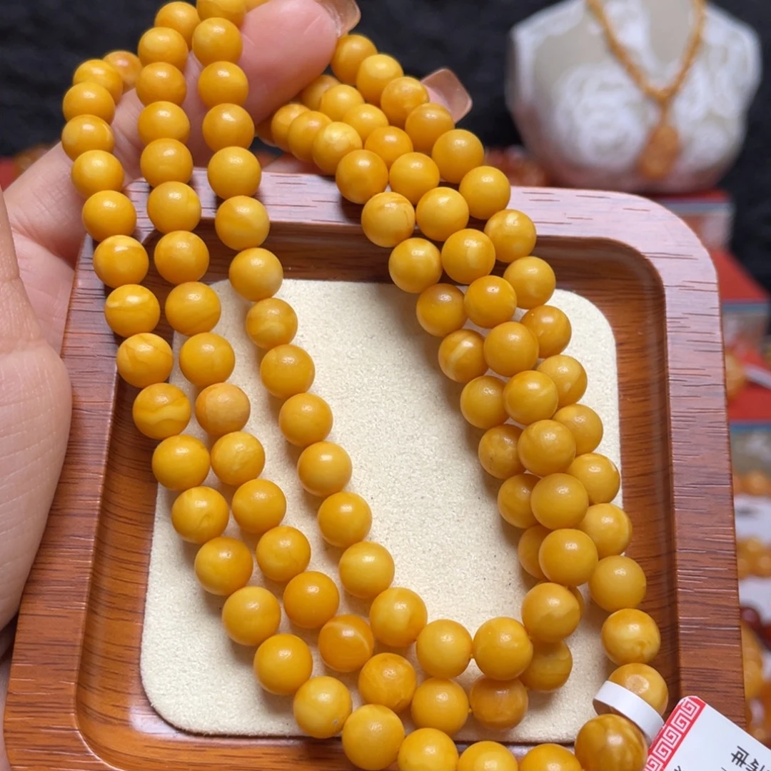 蜜蜡未镶嵌手链手串