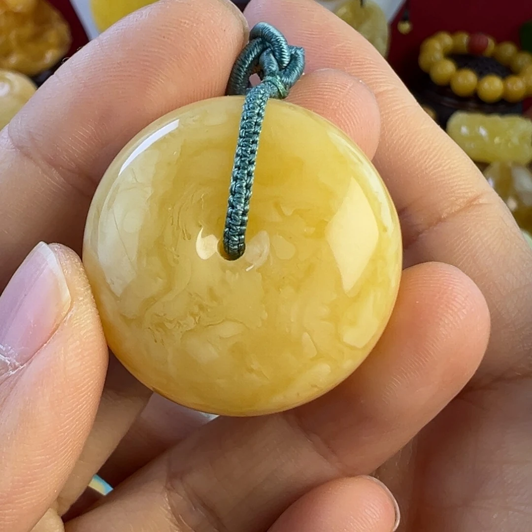 蜜蜡吊坠(赠链)未镶嵌32x 18