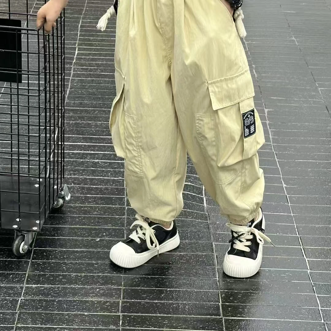 2025夏季薄款男童休闲裤百搭工装透气潮流韩版宽松运动裤H841