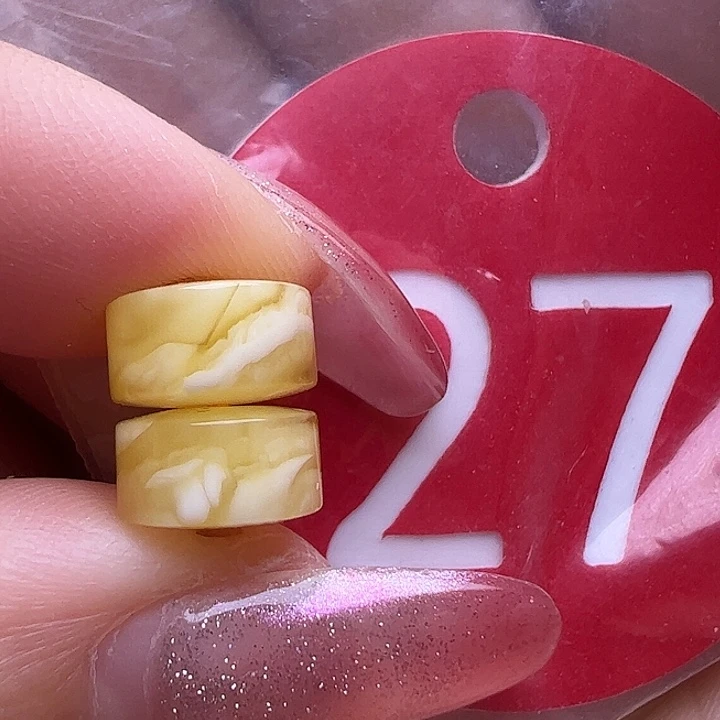 未镶嵌蜜蜡裸石8.5/5mm精工隔片